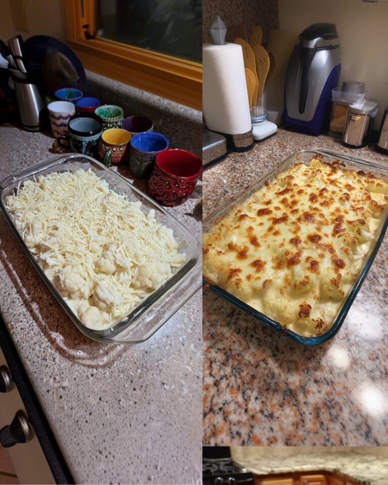 Cheesy Cauliflower Bake (Cauliflower Gratin)