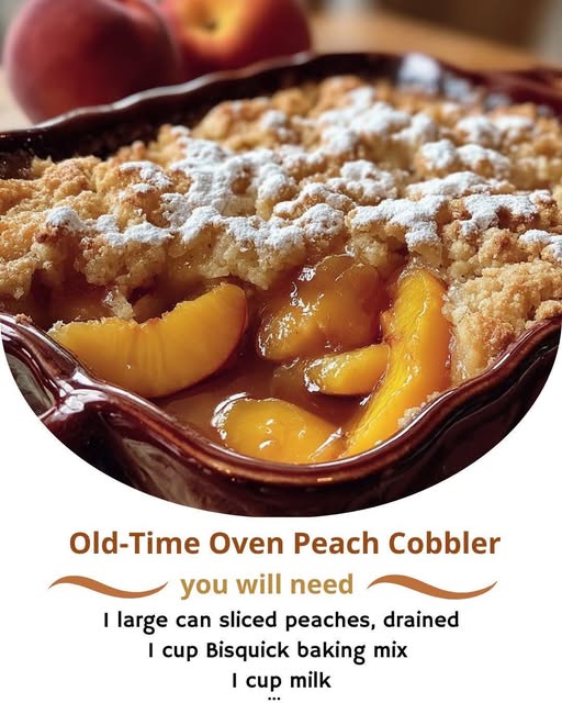 Old-Time Oven Peach Cobbler Ingredients