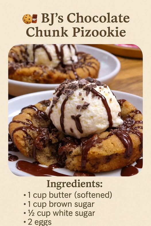 BJ’s Chocolate Chunk Pizookie Ingredients