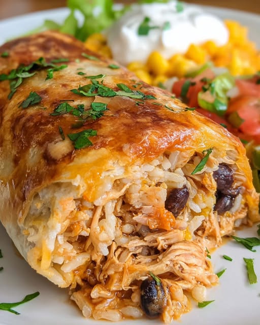 Crispy, cheesy, and full of flavor This Chicken Chimichanga is golden-fried perfection