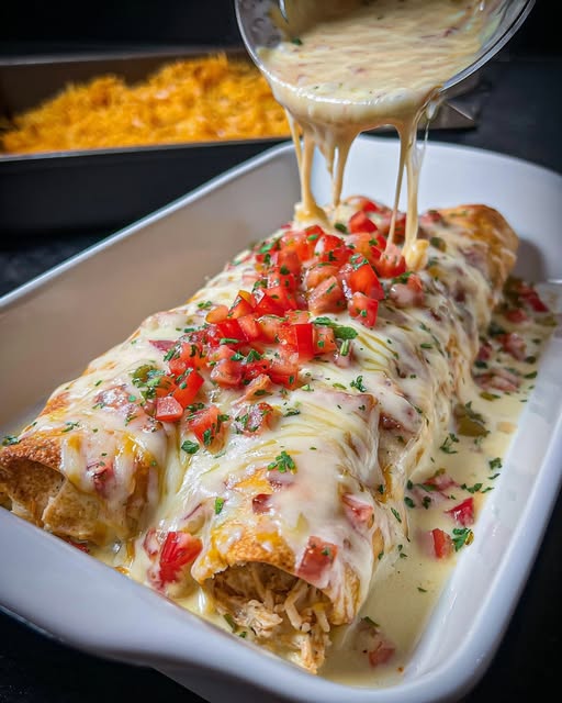 Creamy, cheesy, and bursting with flavor These Queso Chicken Enchiladas are packed with tender chicken, smothered in rich queso, and baked to golden perfection