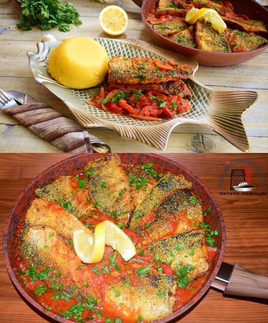 For tomorrow I chose to prepare mackerel fillets in tomato sauce with pepper