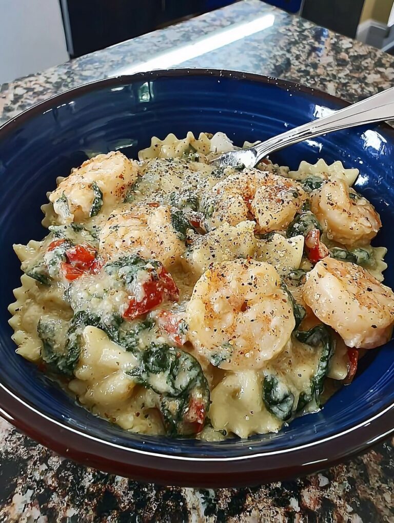 Creamy Shrimp Alfredo Low-Carb