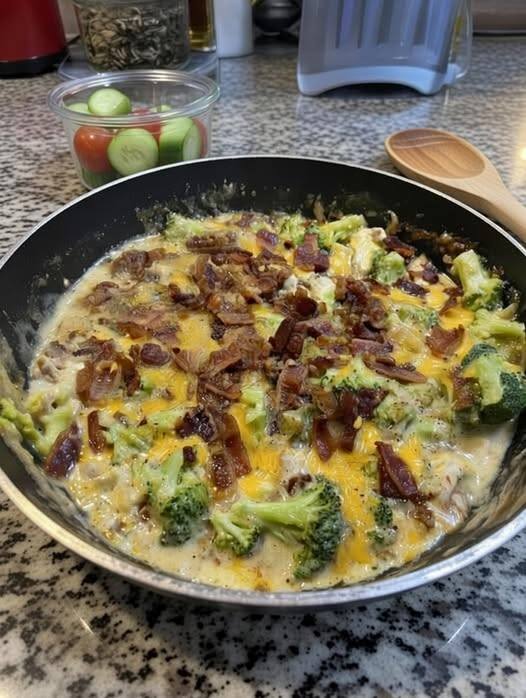 Chicken bacon ranch broccoli casserole
