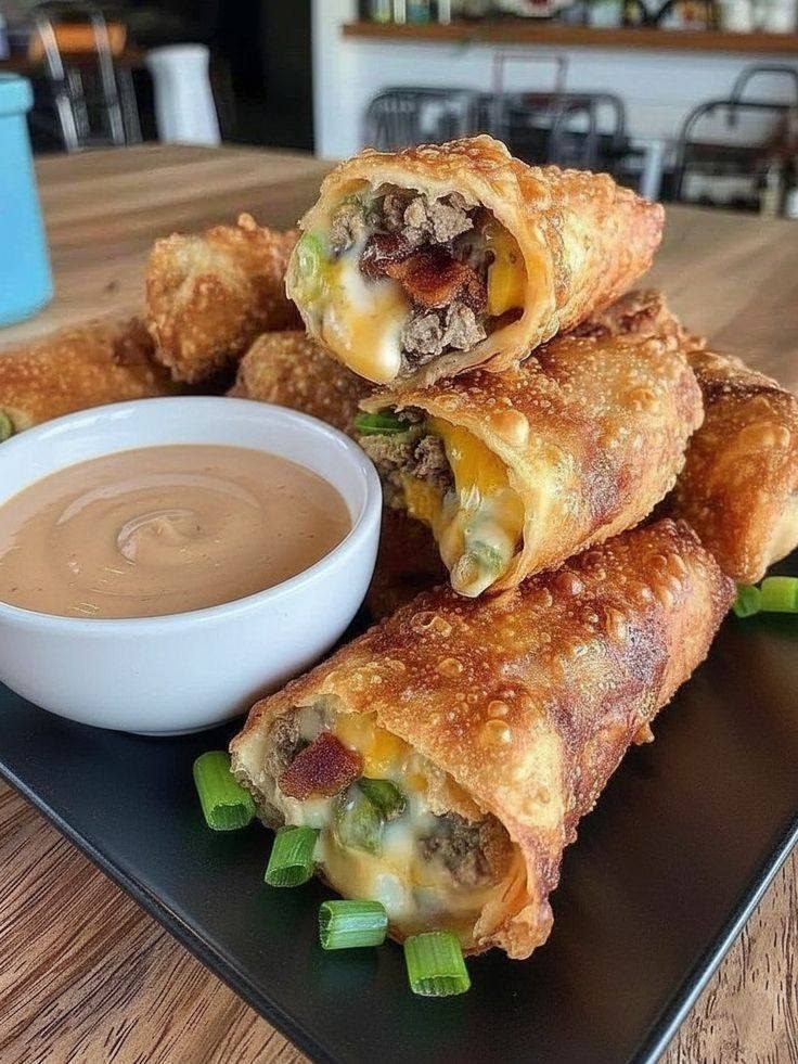 Keto Bacon Cheeseburger Taquitos