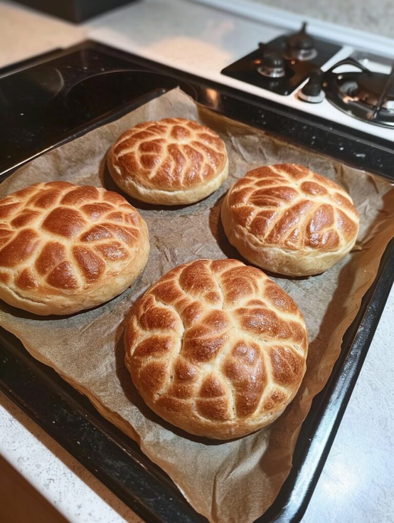 Keto Concha-Style Sweet Buns